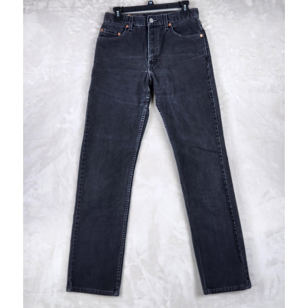 Vintage‎ Levis 505 Jeans Mens 30x34 Charcoal Gray Regular Fit Straight Leg 90s